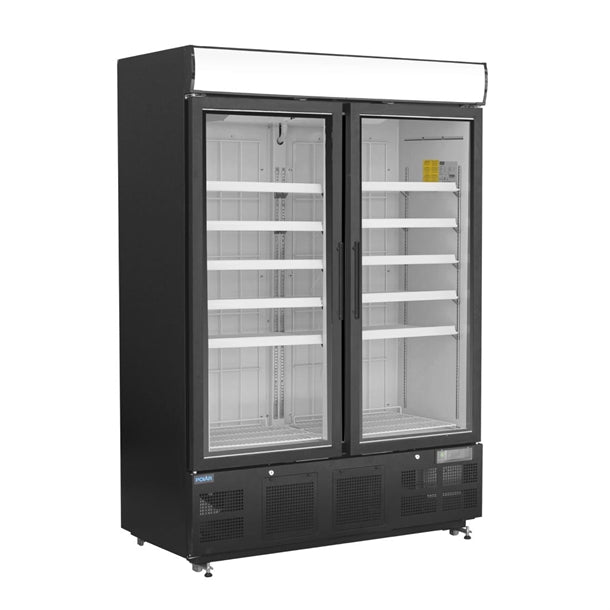 Polar G-Series Upright Display Freezer Black - 412Ltr GH428-A