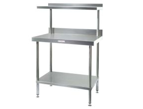 Simply Stainless Salamander Bench 600 Series - 900mm Wide Worktop with 400mm deep Salamander Shelf