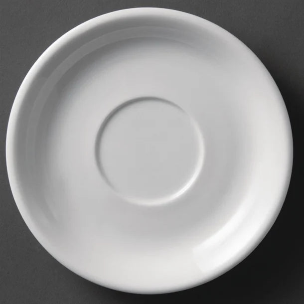 Olympia Whiteware Cappuccino Saucers 180mm Box 12