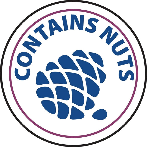 Vogue Contains Nuts Label - (Roll 1000)