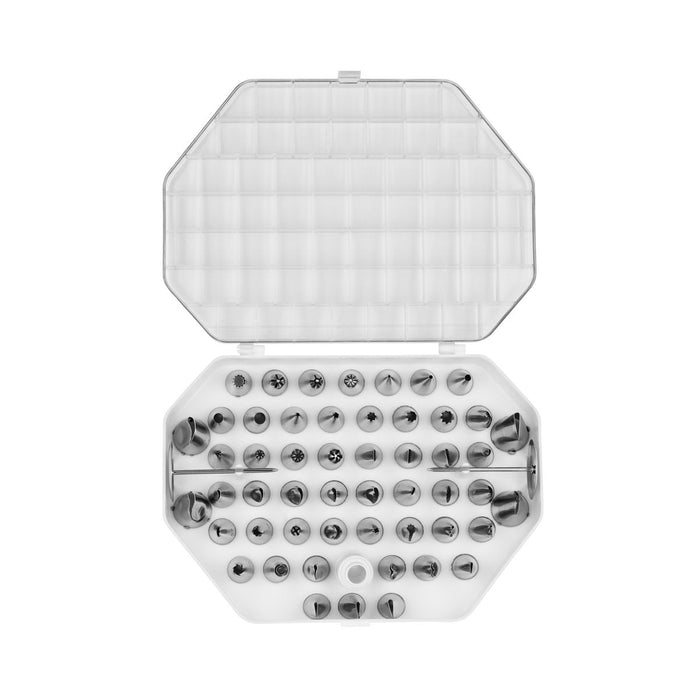 CHEF INOX DECORATING TUBE SET 52pc NICKLE PLATED