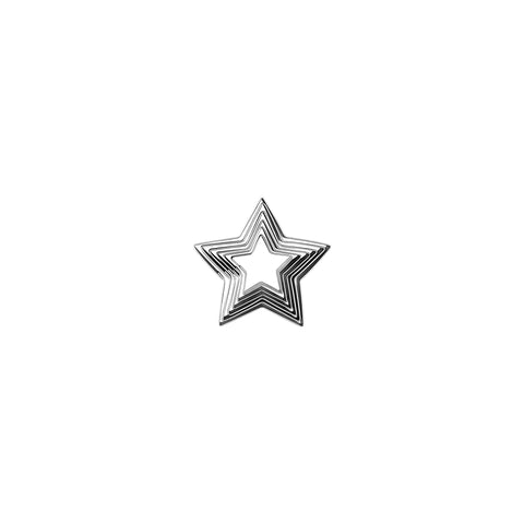 CHEF INOX CUTTER SET 6pc STAR 18/8 45-90mm