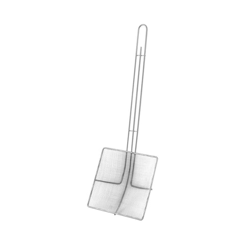 CHEF INOX SKIMMER FINE MESH SQUARE CHROME PLTD 160xHDL350mm