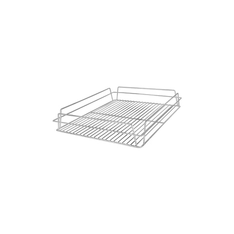 CHEF INOX GLASS BASKET CHROME PLATED 530x355x75mm
