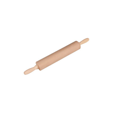 CHEF INOX ROLLING PIN WOOD w/S/S BALL BEARINGS 70x330xmm