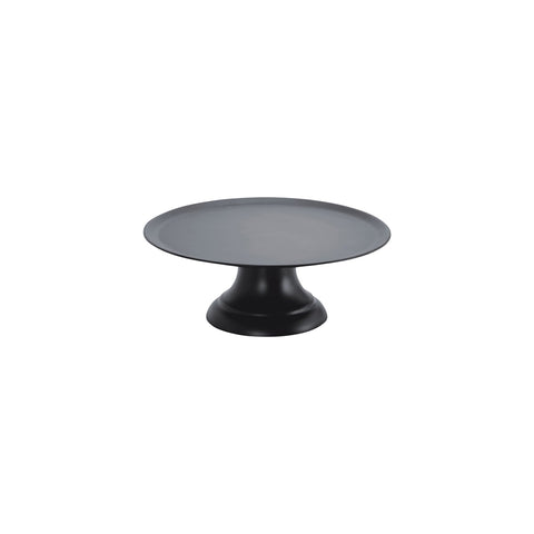 CHEF INOX CAKE PLATE w/STAND POLYCARBONATE 239mm BLACK