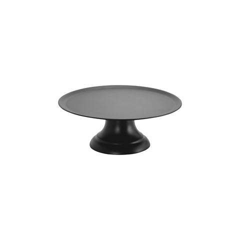 CHEF INOX CAKE PLATE w/STAND POLYCARBONATE 320x120mm BLACK