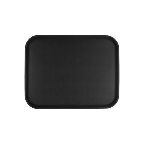 CHEF INOX RECT TRAY NON SLIP PLASTIC 350x450mm BLACK