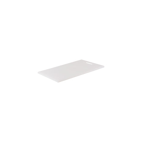 CHEF INOX CUTTING BOARD HACCP w/HDL PE 200x270x12mm WHITE