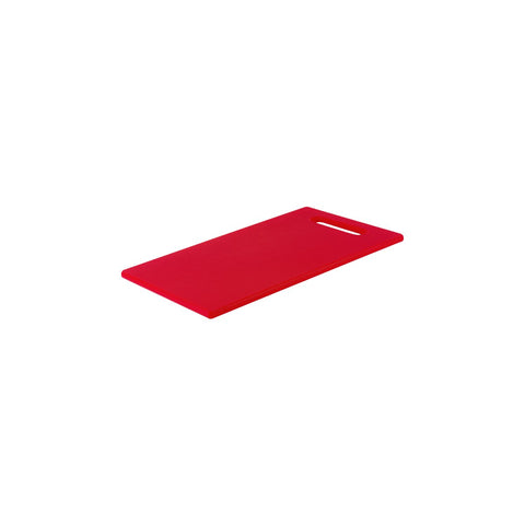 CHEF INOX CUTTING BOARD HACCP w/HDL PE 250x400x13mm RED
