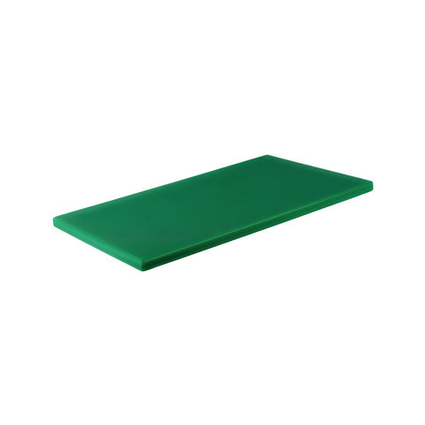 CHEF INOX CUTTING BOARD HACCP PE GN 1/1 530x325x20mm GREEN