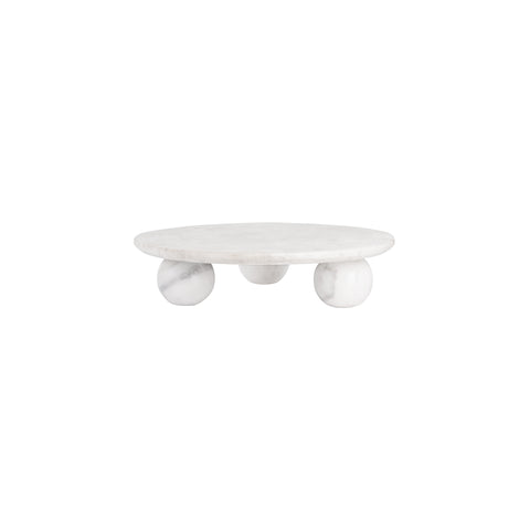 CHEF INOX SERVE ROUND DISPLAY BOWL MARBLE BALLFEET 250x118mm