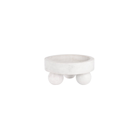 CHEF INOX SERVE OVAL PLATTER MARBLE L/BALL FEET 460x260x85mm