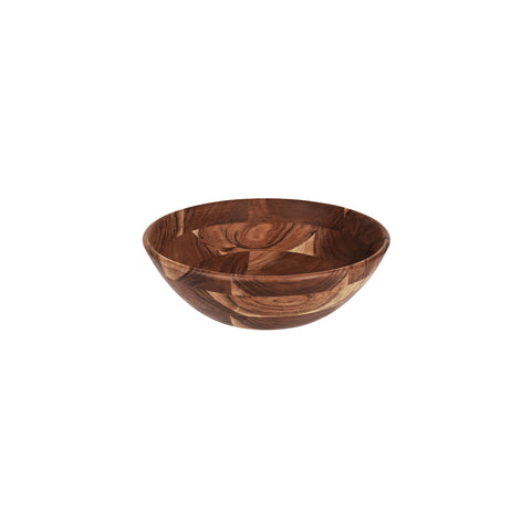 CHEF INOX SERVE ROUND DISPLAY DEEP BOWL ACACIA 355x110mm