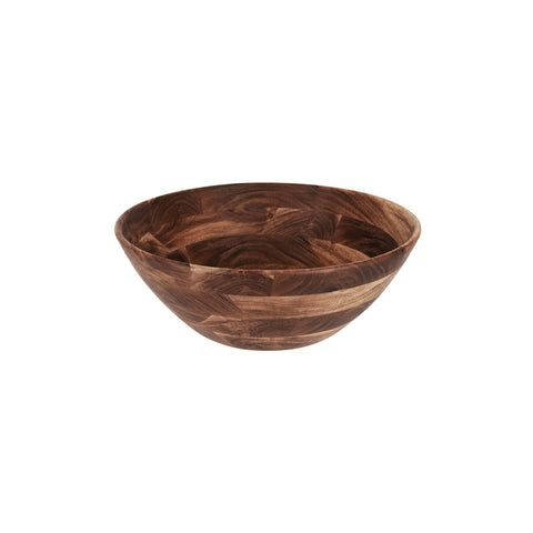 CHEF INOX SERVE ROUND DISPLAY DEEP BOWL ACACIA 430x160mm
