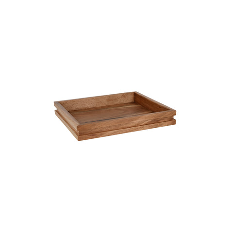 CHEF INOX SERVE DISPLAY TRAY ACACIA GN 2/4 530x162x40mm