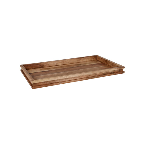 CHEF INOX SERVE DISPLAY TRAY ACACIA GN 1/1 530x325x75mm