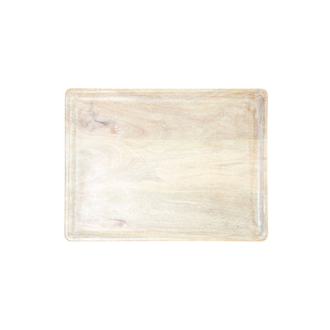 CHEF INOX RECT SERVING BOARD MANGOWOOD 360x180x15mm WHITE
