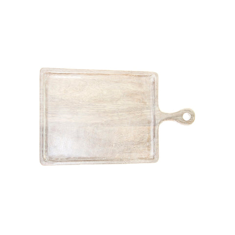 CHEF INOX RECT SERVING BOARD w/HDL MANGOWD 300x400x200mm WHI