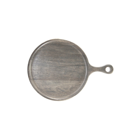 CHEF INOX RND SERVING BOARD w/HDL MANGOWD 300x400x15mm GREY