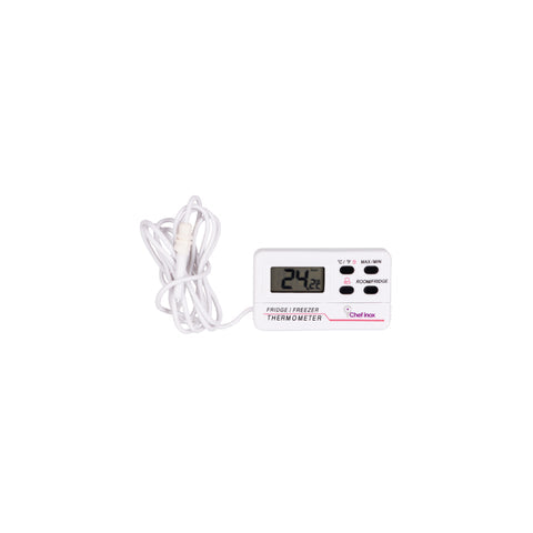CHEF INOX THERMOMETER DIGI DISP w/PROBE WATER/RESIST 50x75m