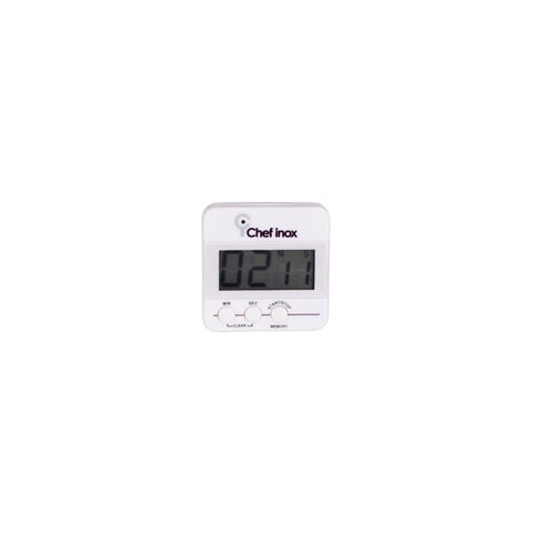 CHEF INOX DIGITAL COUNTDOWN TIMER 60 MINUTE 62x62x25mm