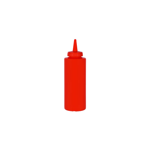 CHEF INOX SQUEEZE BOTTLE PP 340ml/12oz RED Box of 12