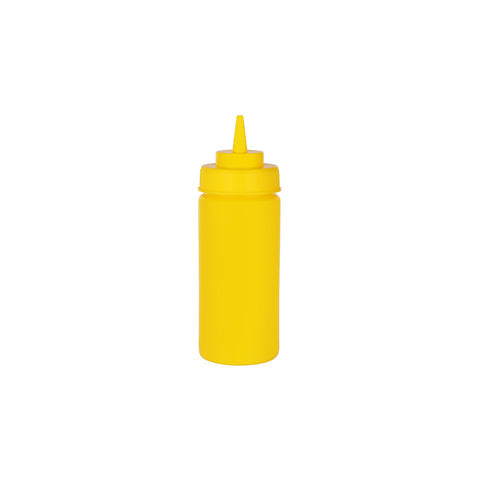 CHEF INOX SQUEEZE BOTTLE WIDE MOUTH PP 720ml/24oz YELLOW Box of 12