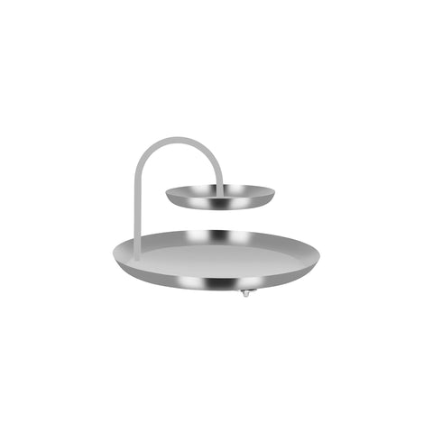 CHEF INOX ROUND 2-TIER SEAFOOD STAND S/S 360x360x240mm