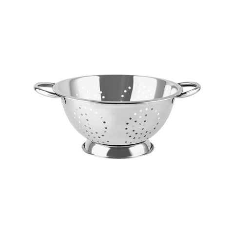 CHEF INOX COLANDER 4mm HOLES WIRE HDL S/S 375x165mm 13.0lt