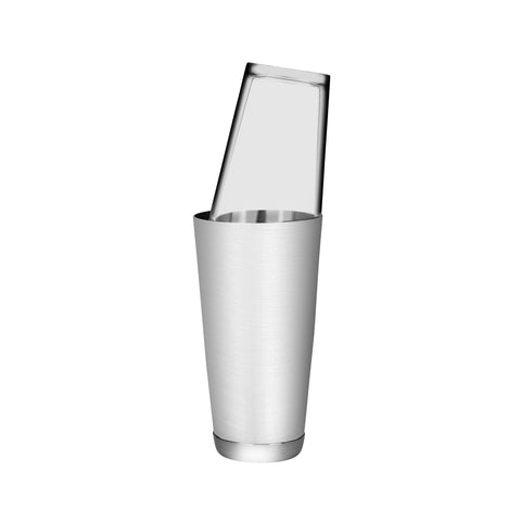 CHEF INOX COCKTAIL SHAKER BOSTON STL BASE w/GLASS 18/8 588ml