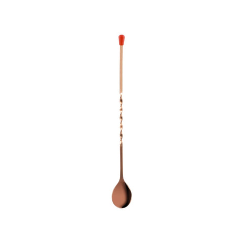 CHEF INOX BAR/MUDDLING SPOON COPPER PLATED 330mm