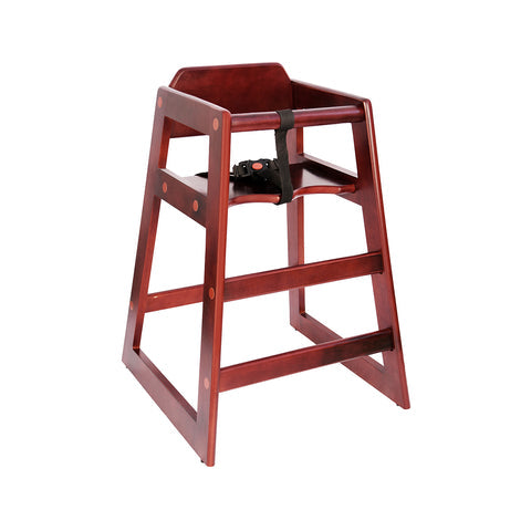 CHEF INOX HIGH CHAIR NATURAL WOOD 513x502x733mm