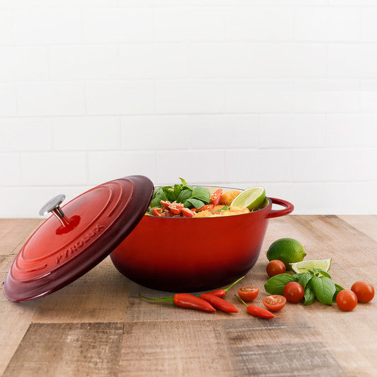 Pyrolux Round French Oven 20cm/2 Litre - Chilli Red