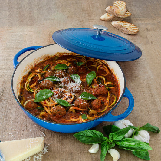 Pyrolux Round Chef Pan 24cm/2.5 Litre - Ocean Blue