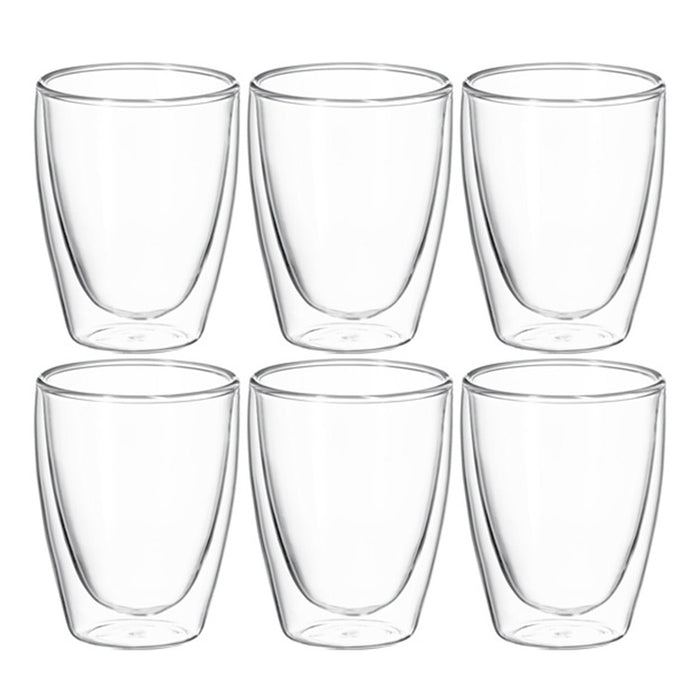 Avanti  Caffe Double Wall Glass - Set of 6, 250ml