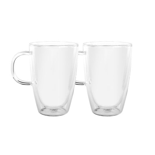 Avanti Caffe Manico Double Wall Glass - Set of 2, 350ml