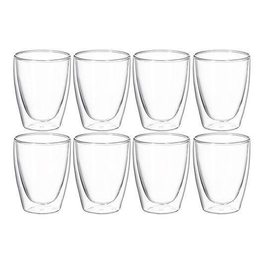 Avanti Caffe Double Wall Glass - Set of 8, 250ml