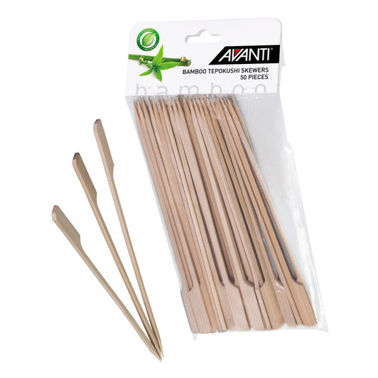 Avanti Bamboo Tepokushi Skewers, 24cm - 50piece Pack