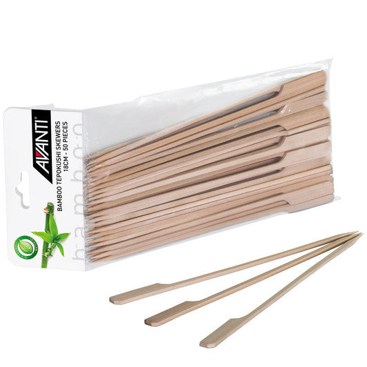 Avanti Bamboo Tepokushi Skewers, 18cm - 50piece Pack