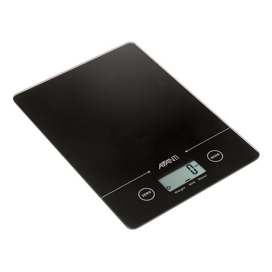 Avanti Compact Digital Kitchen Scale - Black