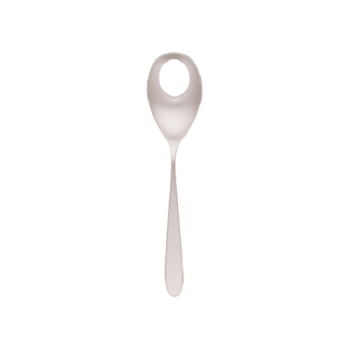 TABLEKRAFT ALASKA SATIN SERVING SPOON W/HOLE 18/10 220x50mm