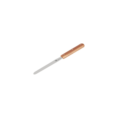 CHEF INOX SPATULA S/S w/WOODEN HDL 150x27mm 6"/OA270mm