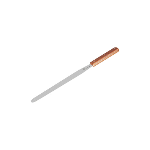 CHEF INOX SPATULA S/S w/WOODEN HDL 250X39mm 10"/OA380mm