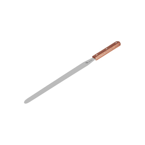 CHEF INOX SPATULA S/S w/WOODEN HDL 300x44mm 12"/OA440mm