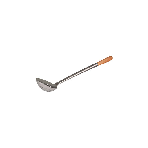 CHEF INOX BOWL SKIMMER S/S WOODEN HANDLE 125x410mm
