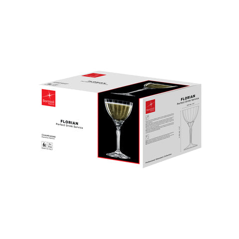 BORMIOLI ROCCO FLORIAN CHAMPAGNE 240ml CLEAR (1.99412) Box of 6