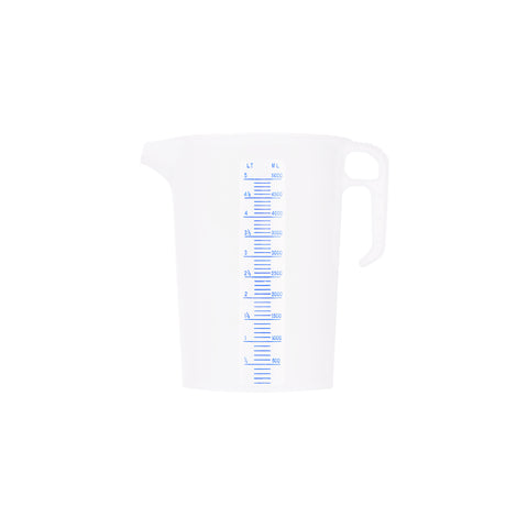 CHEF INOX BLUE SCALE PP THEMO MEASURING JUG-5.0lt