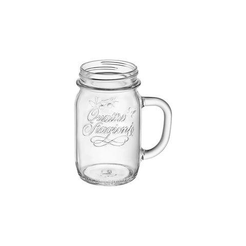 QUATTRO STAGIONI JAR w/HANDLE 77x136mm, 415ml NO LID Box of 6