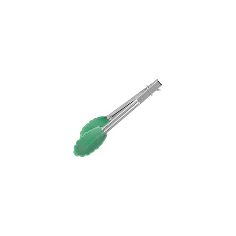 CHEF INOX TONG MINI UTILITY SILICONE HEAD GREEN 180mm
